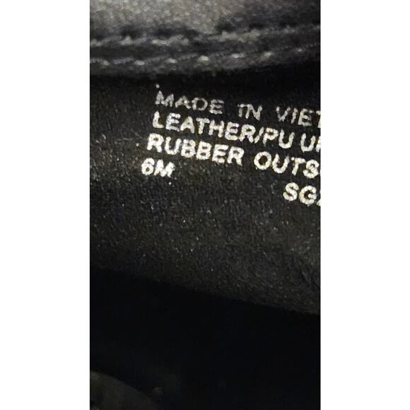 Michael Kors Leather Ankle Boot Women's 6 M Black Brow Studded Logo Ankle Boot‎ - Picture 8 of 9